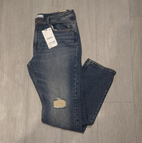Zara women blue dark wash - zara,