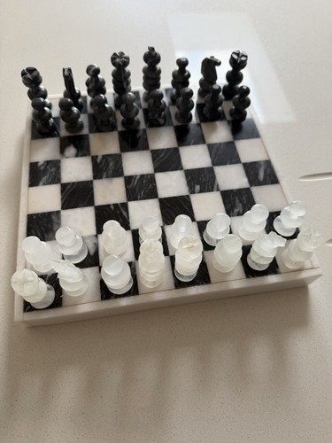 Vtg marble backgammon - vtg,