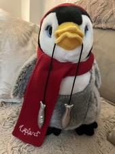 Keel Lapland Large Penguin with Fish Plush Soft Toy Excellent Condition