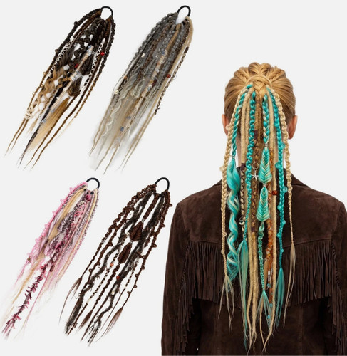 Elastic dreadlock ponytail - dreadlock,