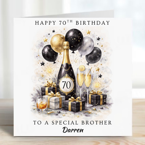 Personalised 70th birthday - personalised,
