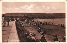 Beach Swanage Postcard Sent To