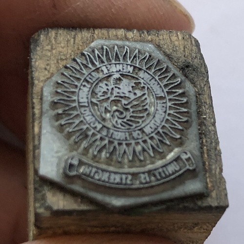 Letterpress print block - print,