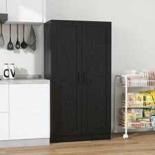 Storage Cabinet Tall Wood Unit