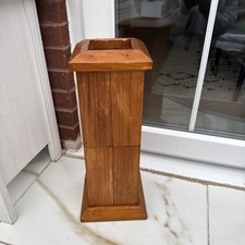 Heavy Wooden UMBRELLA STAND/Stick Stand/plant pot holder-H 50 x 20 by 20cm