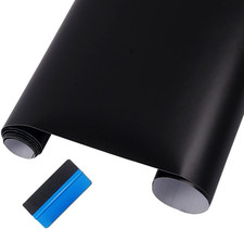 Matte black vinyl wrap self - matte,