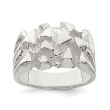 Sterling Silver Nugget Ring -
