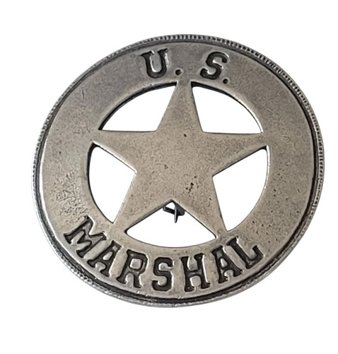 Marshal round badge - us,