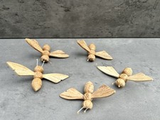 Small Wooden Bees Handcarved
