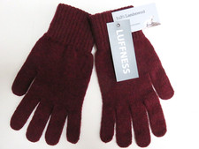 Mens burgundy / wine gloves