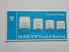MAN TRUCK SALES BROCHURE 1981