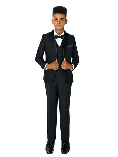 Boys black modern tuxedo - boys,
