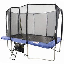 Big Air Extreme 8x12ft Rectangular Trampoline with Safety Enclosure Blue – Fre