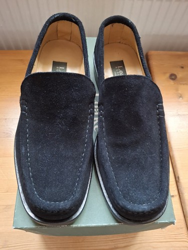 Loake parma black suede - loake,