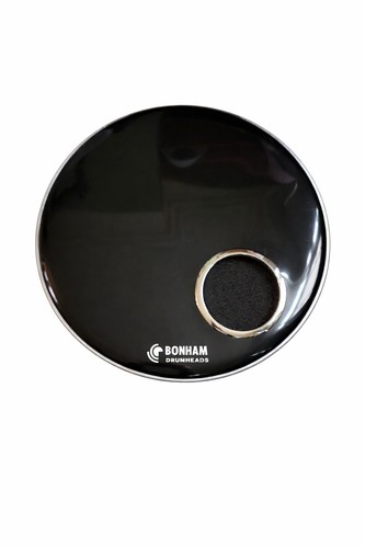Black resonant bass drum - 22",