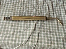 Vintage Nesthill Brass Hand Grease / Oil Oiler Pump, Sheffield England