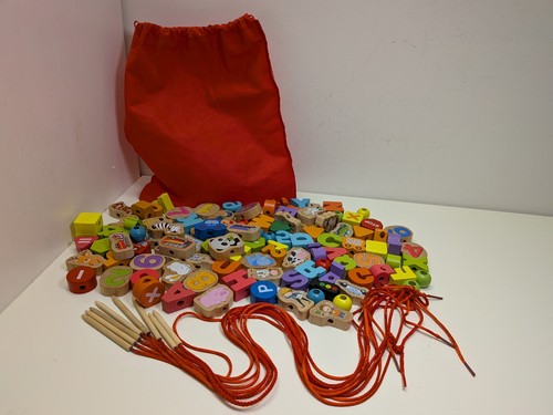 Wooden lacing threading bundle - lacing,