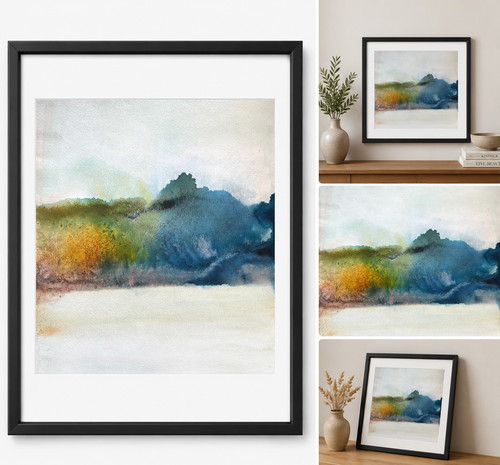 Original abstract watercolour - abstract,