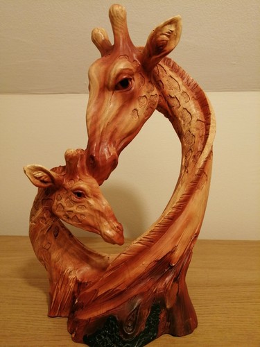 Large resin wood effect figure - resin,