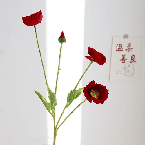 Head artificial poppy - 4,