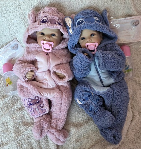 Twins girl dolls - dolls, vinyl