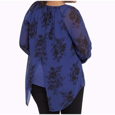 Torrid Blue Black Floral