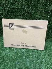 Rare Piaggio Douglas Vespa GL2 Operation & Maintenance Manual Mancave Bristol