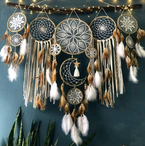 Boho home decor macrame - 5x,