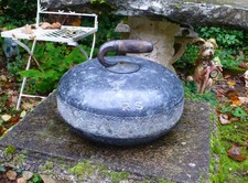 Superb Rare Antique Scots Very Heavy Granite Curling Stone Early 1900s