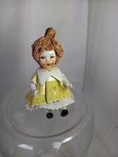 Vintage Zampiva Signed Italian Porcelain  Doll Figurine Spaghetti Hair  Claudia