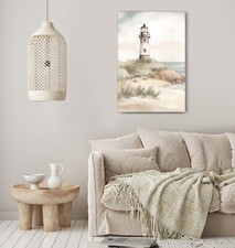 Lighthouse Wall Art Framed Picture Canvas Print Living Room Decor