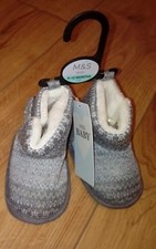 New Baby Marks and Spencers Pre Walker Slipper Boots Size 6/12 Months