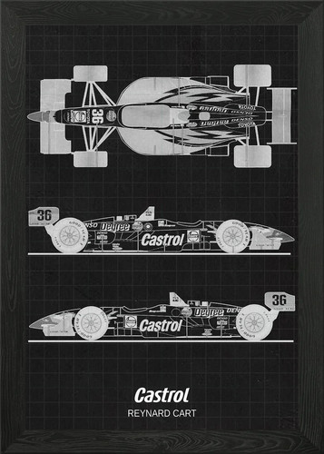 Castrol reynard cart - cart, framed