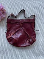 DKNY Red Leather Shoulder Bag