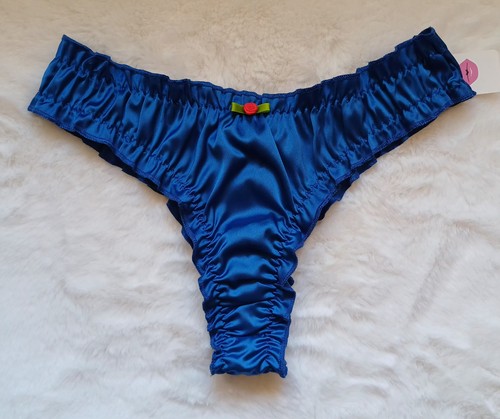 Sexy blue silky - silky, satin