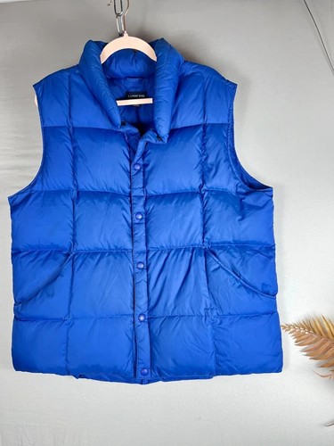 Blue lands end mens - , puffer