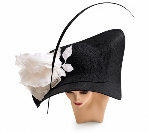 Philip treacy black formal hat - black,