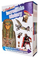 DK findout! Incredible History Collection 8 Books Box Set Vikings, Ancient Egypt