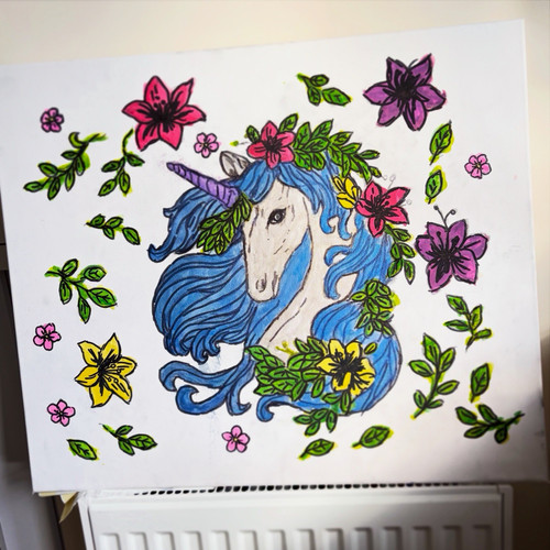 Large 50cm 60cm - large, hand-painted