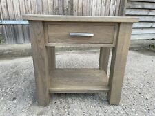 UK Handmade solid oak side table/bedside 
