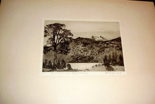 Etching signed andrew watson - etching,