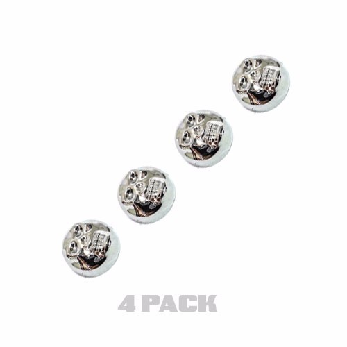 Chrome skull license - 4, plate