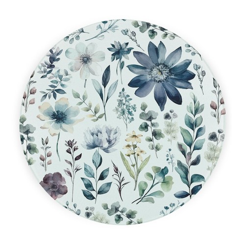 Blue pastel flowers worktop - pastel,