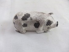 Pig Trinket Box Fine English Pewter by A E Williams Birmingham 3 x 7 x 3 cm