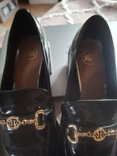 River Island Block Heal Loafers Size 4