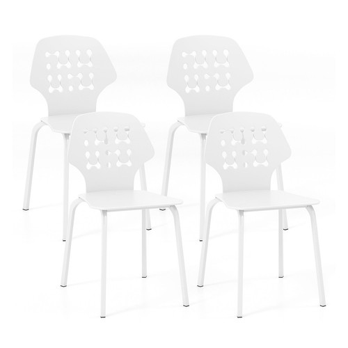 Set metal dining chairs - metal,