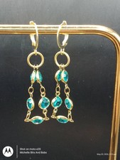 Handmade gold tone leverback - tone,