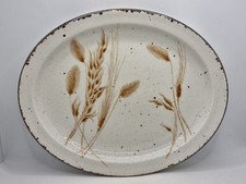 Vintage Midwinter Oval Platter Stonehenge Wild Oats 12” x 9" Serving Plate VGC