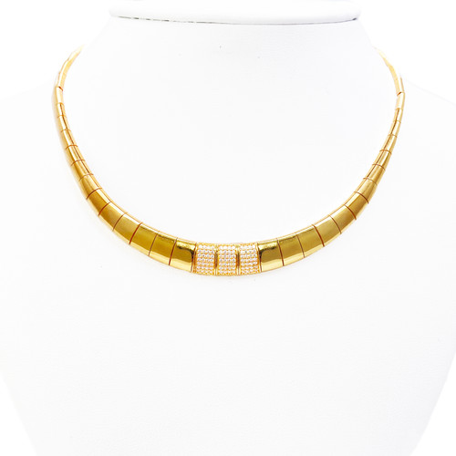 22ct gold choker necklace - 22ct,