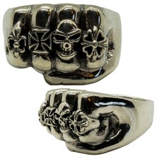 Fist Ring .925 silver Skull